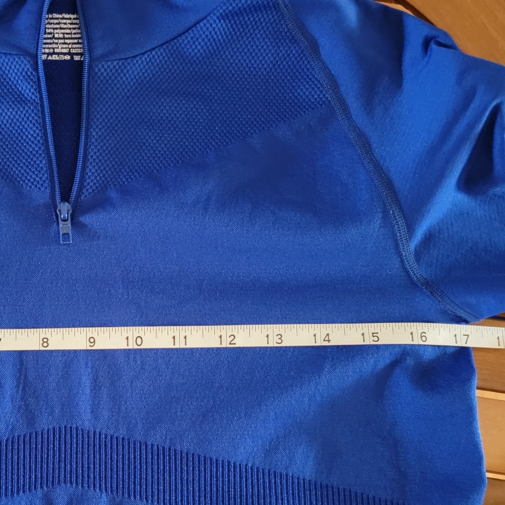 PINK Cropped Royal‎ Blue Fitted Zip-Up Jacket Large - Picture 9 of 11